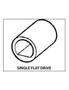 Neoprene outboard impeller single flat drive 2