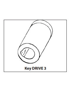 Neoprene outboard impeller key drive 3 met o-ring & key 2