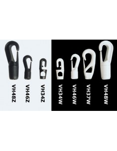 witte patenthaken voor 5mm of 6mm