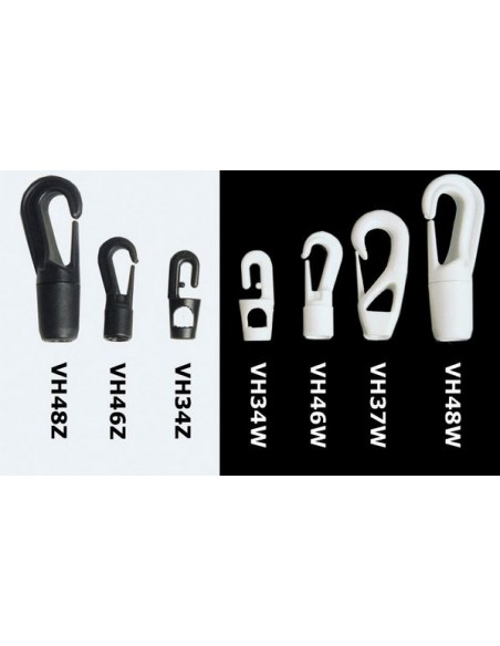 zwarte patenthaken voor 5mm of 6mm