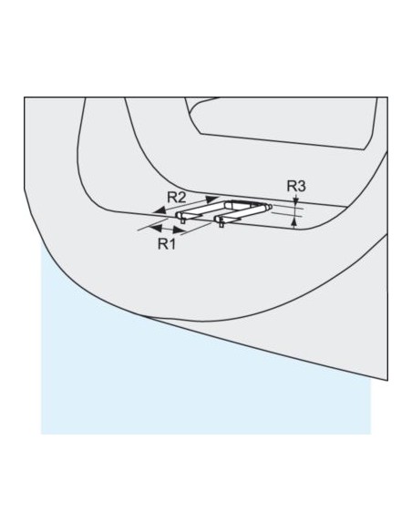 Telescopische zwemtrap opvouwbaar RVS 3 treden