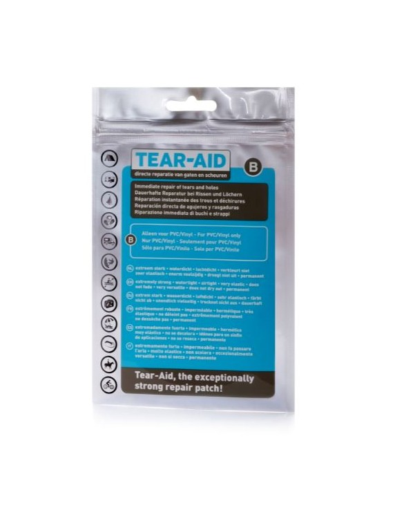 Tear-Aid kit Type B 7.6x30cm transparant reparatiemiddel