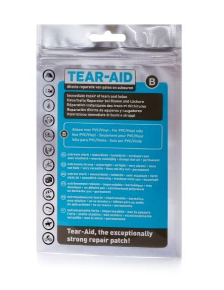 Tear-Aid kit Type B 7.6x30cm transparant reparatiemiddel