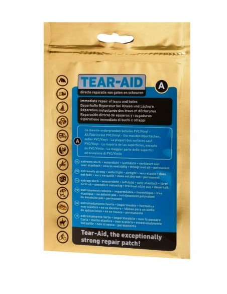 TEAR-AID kit Type A 7.6x30cm transparant reparatiemiddel