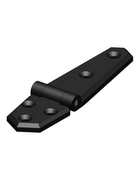 Kunststof scharnieren lang zwart per paar Kunststof scharnieren lang zwart per paar