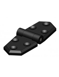 Kunststof scharnieren kort zwart