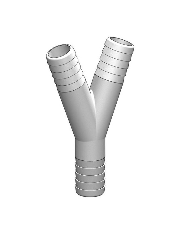 Y verloop 19mm-19mm-25mm