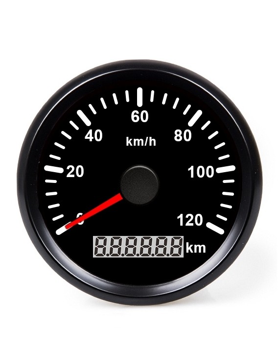 Hollex GPS Snelheidsmeter Zwart 0-120km/h 9-32V