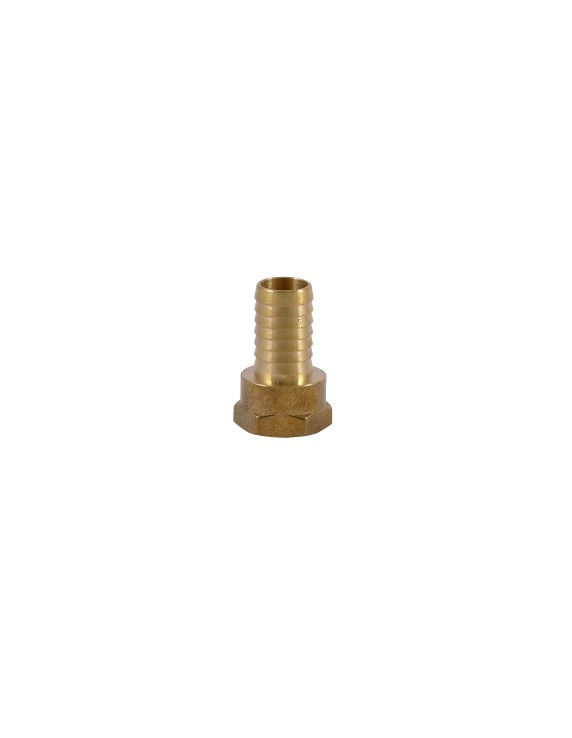 Slangpilaar, binnendraad, 3/8" x 10 mm, messing