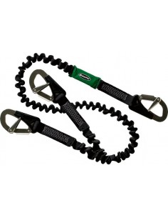 Veiligheidslijn elastisch met 2 of 3 haken