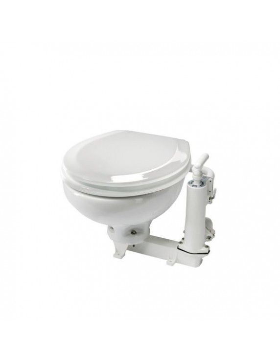 RM69 Toilet met grote pot, houten bril en deksel