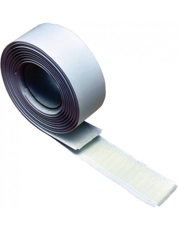 Zelfkl. Velcro klittenband 25mm x 1m wit