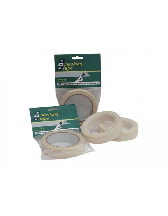 MASKING TAPE HTEMP NATURAL 25MMX25M