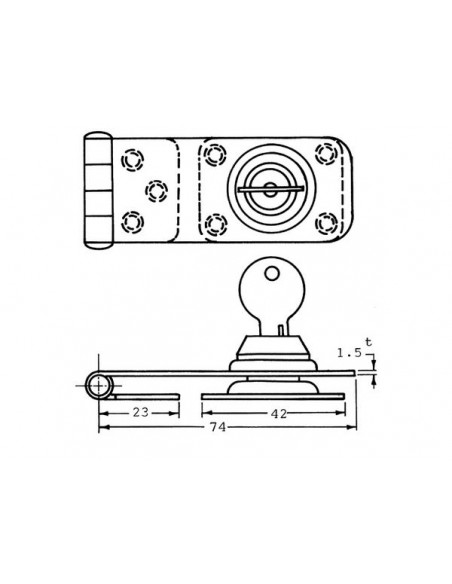 AFSLUITB. OVERVAL RVS 30 MM