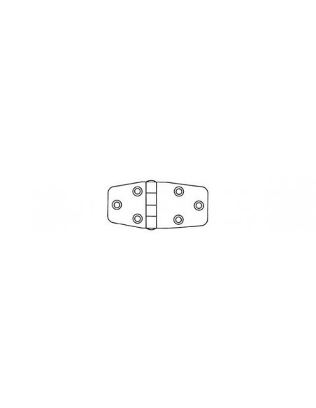 SCHARNIER RVS 84X38,5X2 MM