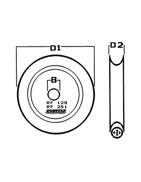 RF129 DELRIN TOUWSCHIJF