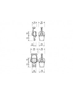 35008B/B74 1-H.BED.CHROOM/ZW.D. 2