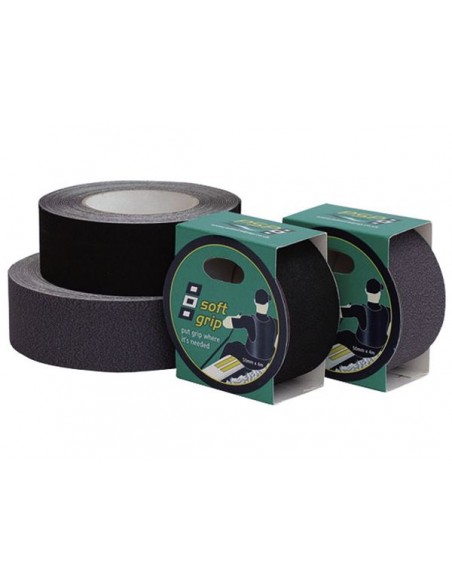 SOFT RUBBER GRIP TAPE BLACK 50MMX4M