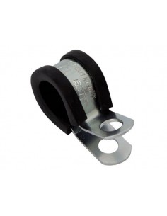 RVS P-clips met rubber voor koperleiding (4st)