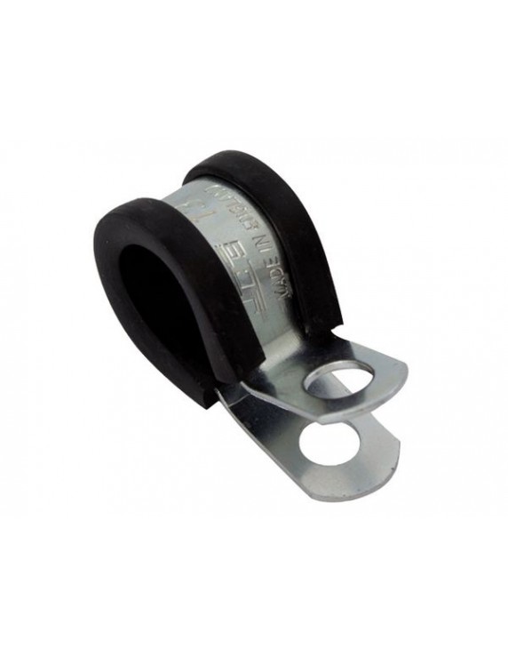 RVS P-clips met rubber voor koperleiding (4st) 