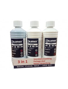 Onderhoudsset shampoo, cleaner en wax