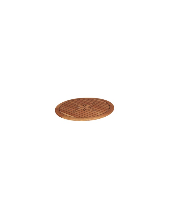 Tafelblad teak rond 65cm