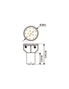 Super LED BA15s 2