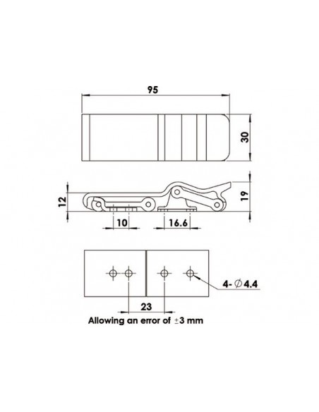 OVERVAL-/ANITRAMMEL SLUITING FLEXIBEL