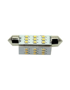 27xSMD-Buis LED 27 FESTOON 10-30V 42MM 2700K