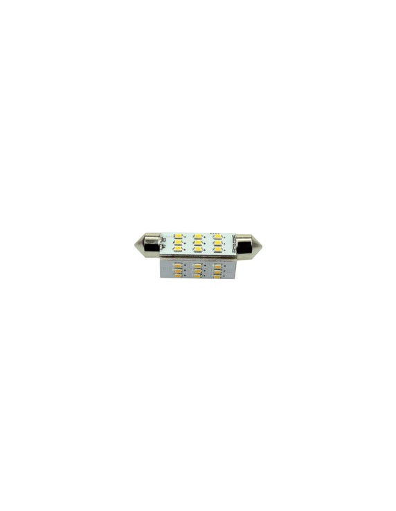 27xSMD-Buis LED 27 FESTOON 10-30V 42MM 2700K