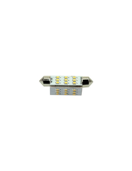 27xSMD-Buis LED 27 FESTOON 10-30V 42MM 2700K