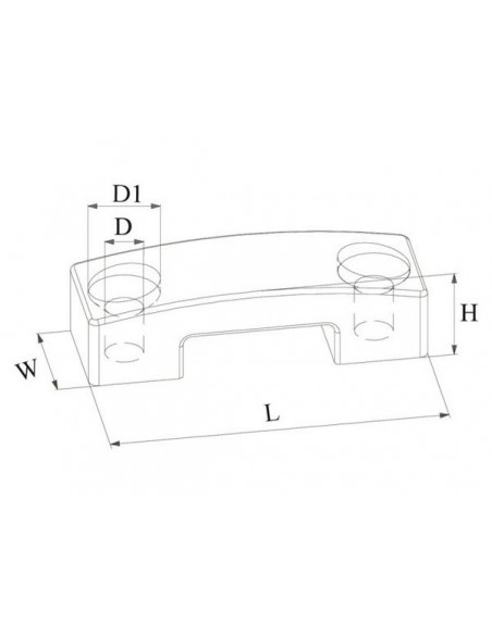 Bandbeugel rvs deluxe 48mm