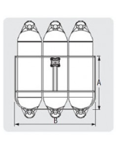 Fenderhouder voor 3-fenders