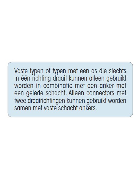 Ankerconnectors dubbele as, RVS gegoten 1 deel