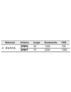 Snapsluiting met oog rvs  2