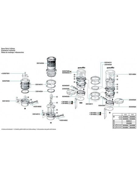 Aqua Signal 40 Quick-fit voet OPisOP