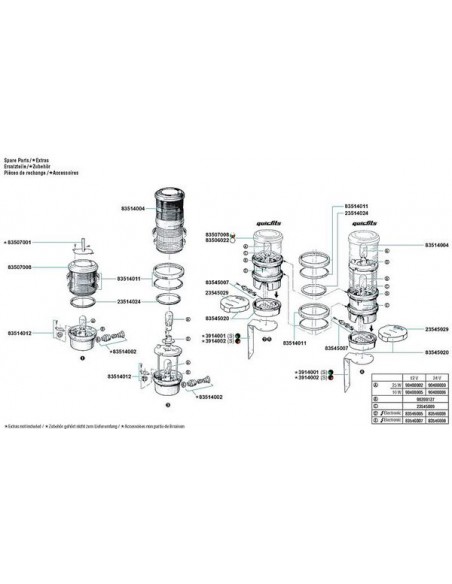 Aqua Signal 40 Quick-fit voet