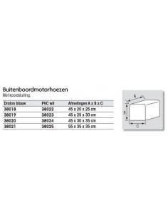 Buitenboordmotorhoes Dr. blauw  2