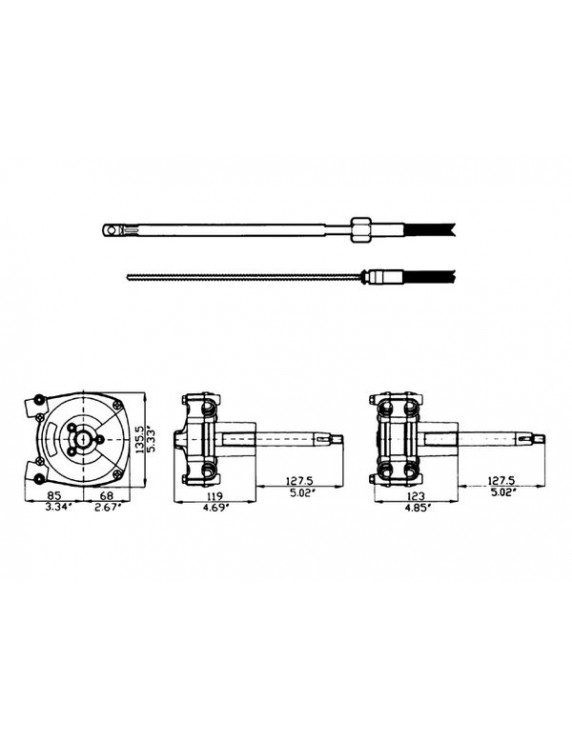 T85 roterende besturingssysteem