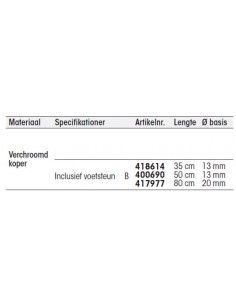 Verchroomd koperen... 2