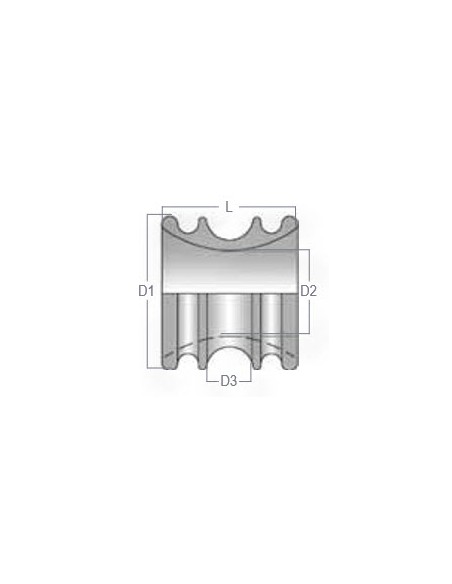 Loop Inhaul ring, aluminium div. maten