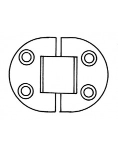 Scharnieren RVS dikte 1,5 div.modellen 2